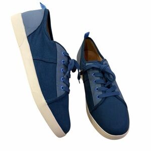 Vionic Pisces Canvas Sneakers - Navy Blue Orthotic Arch Support NWOB Sz 9.5